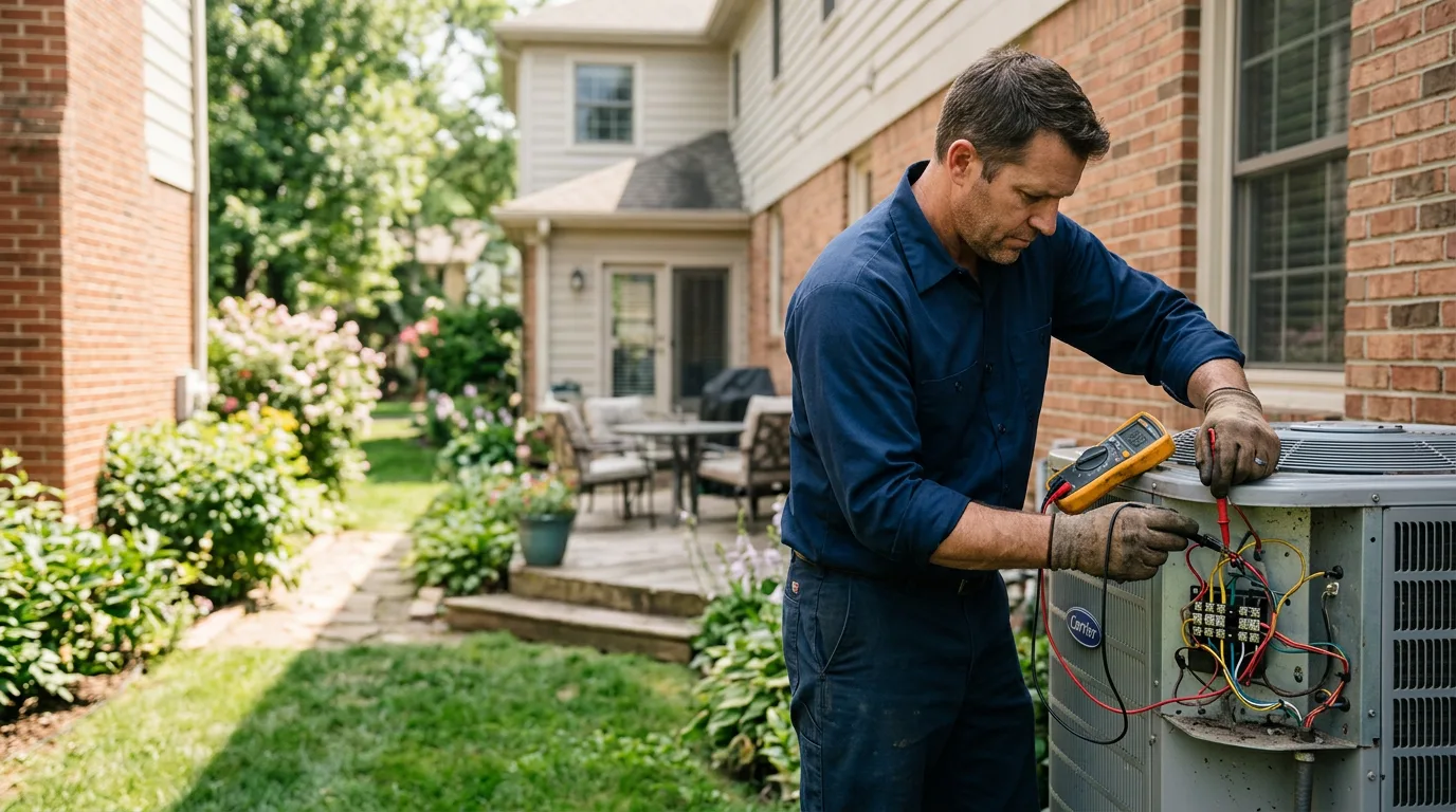 HVAC technician working near Zephyrhills, FL